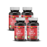 4 Bottles of Red Omega-3 with Astaxanthin (240 Softgels)