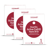 3 Boxes of HeartOn Active CoQ10 Ubiquinol 100 Plus (90 Softgels)