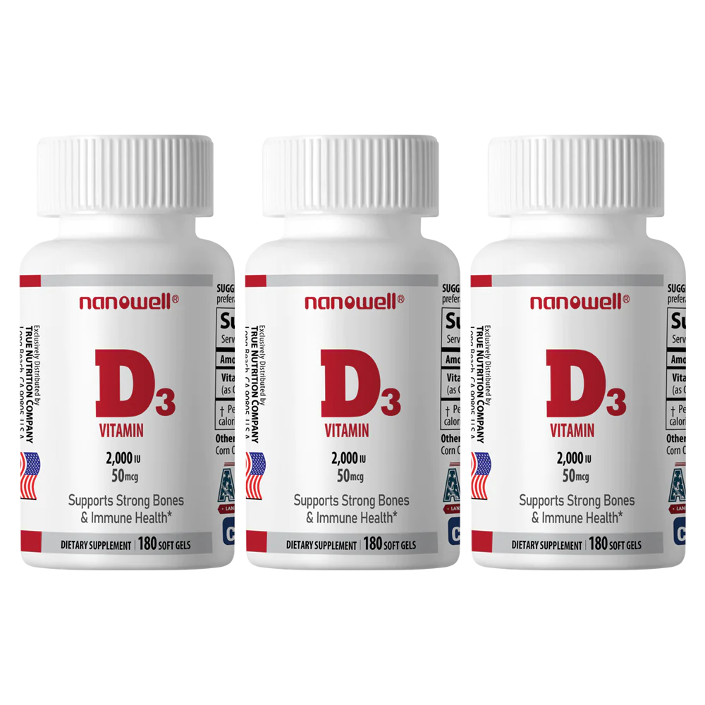 Vitamin D3 2000 IU (180 Softgels)