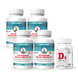 숀리 아이본칼맥 120 캡슐 4병 (4개월분) + 비타민 D3 180 Tablets