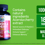 Acerola Cherry Vitamin C 1000mg (180 Tablets)