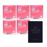[SALE] 5 Boxes of 3H Collagen Peptide 60 Sticks for 5 Months + Free My Health Diary