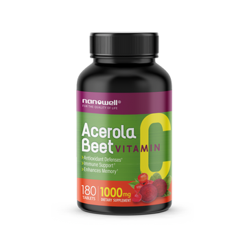 Acerola Beet Vitamin C 1000mg 180 Tablets