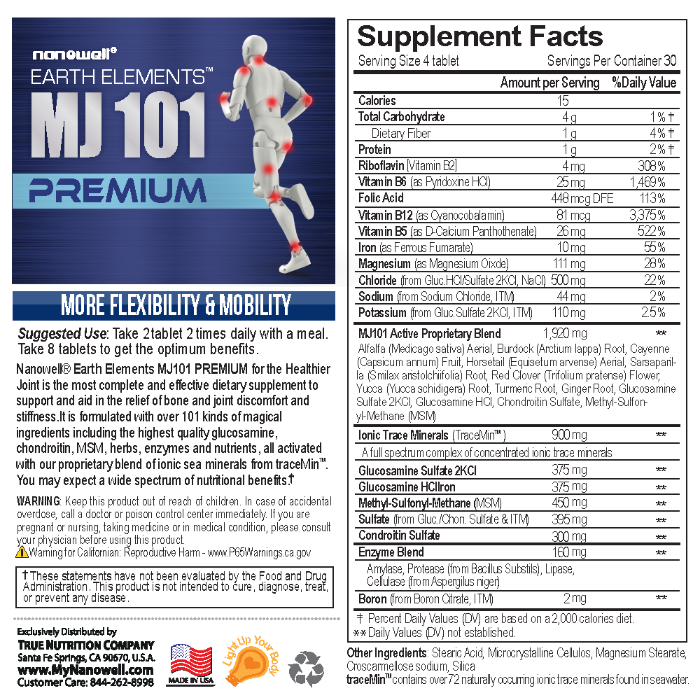MJ101 Premium 120 Tablets 1 Month