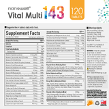 4 Bottles of Vital Multi 143 (480 Tablets)
