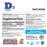 NATURiON Vitamin D3 2000 IU (180 Softgels)