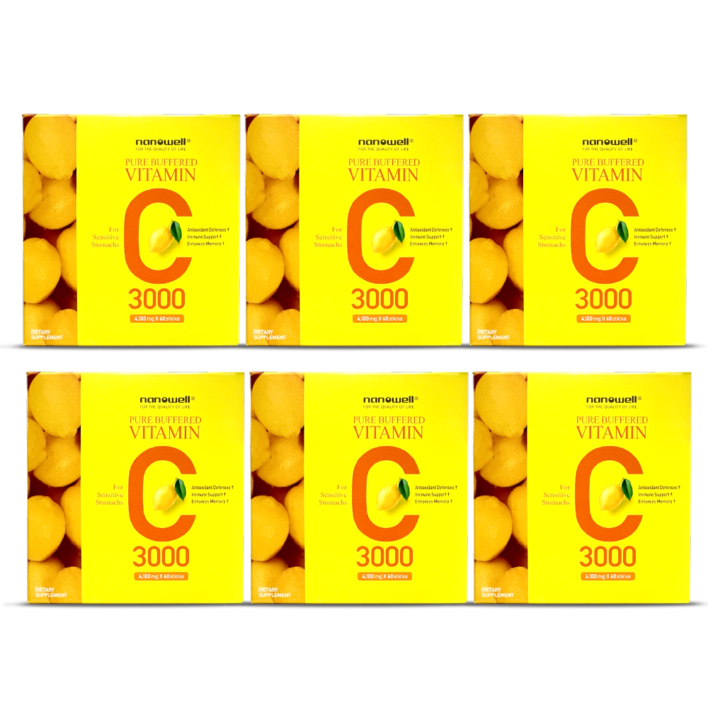 6 Boxes of Pure Buffered Vitamin C 360 Sticks
