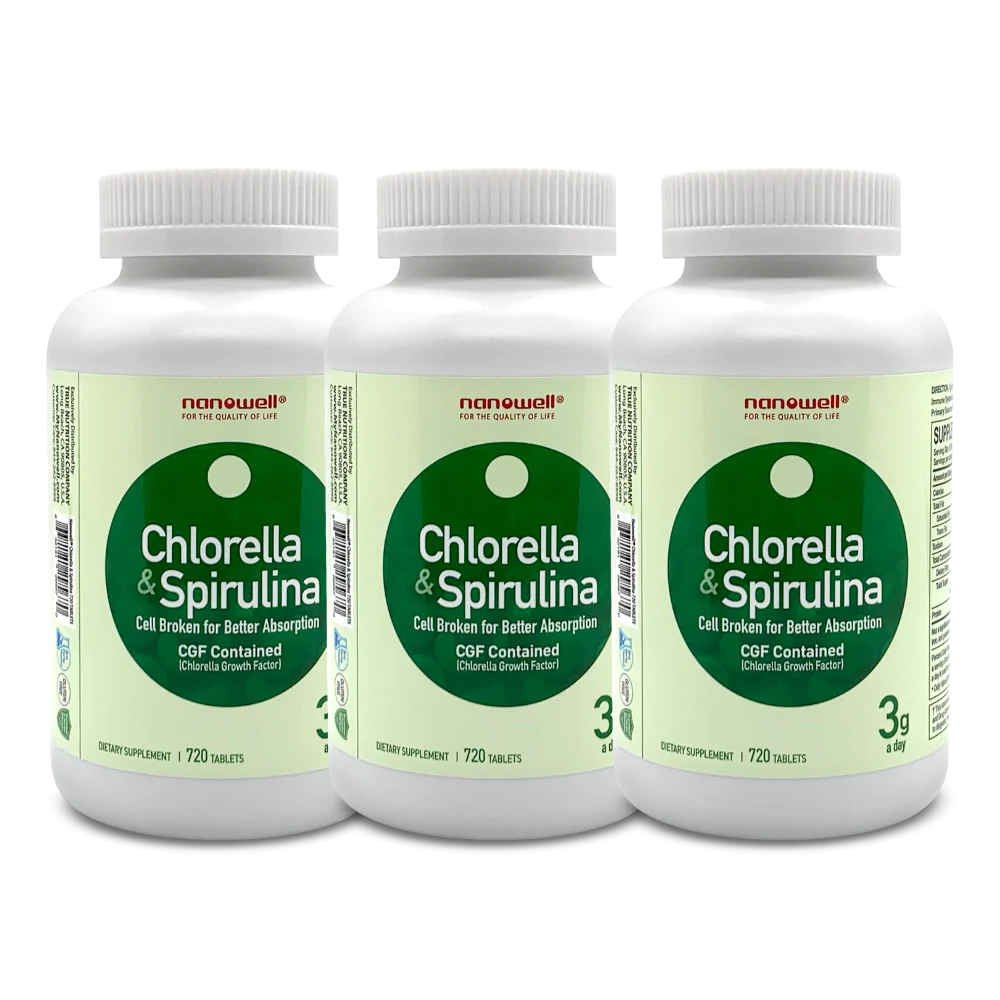Chlorella & Spirulina 3g (720 Tablets)