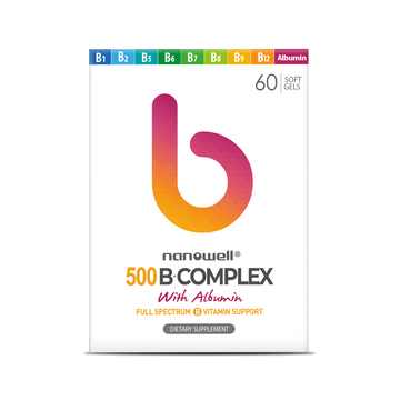 B Complex 500 with Albumin 60 Softgels