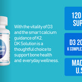 DK Solution D3 + K Complex (120 Softgels)
