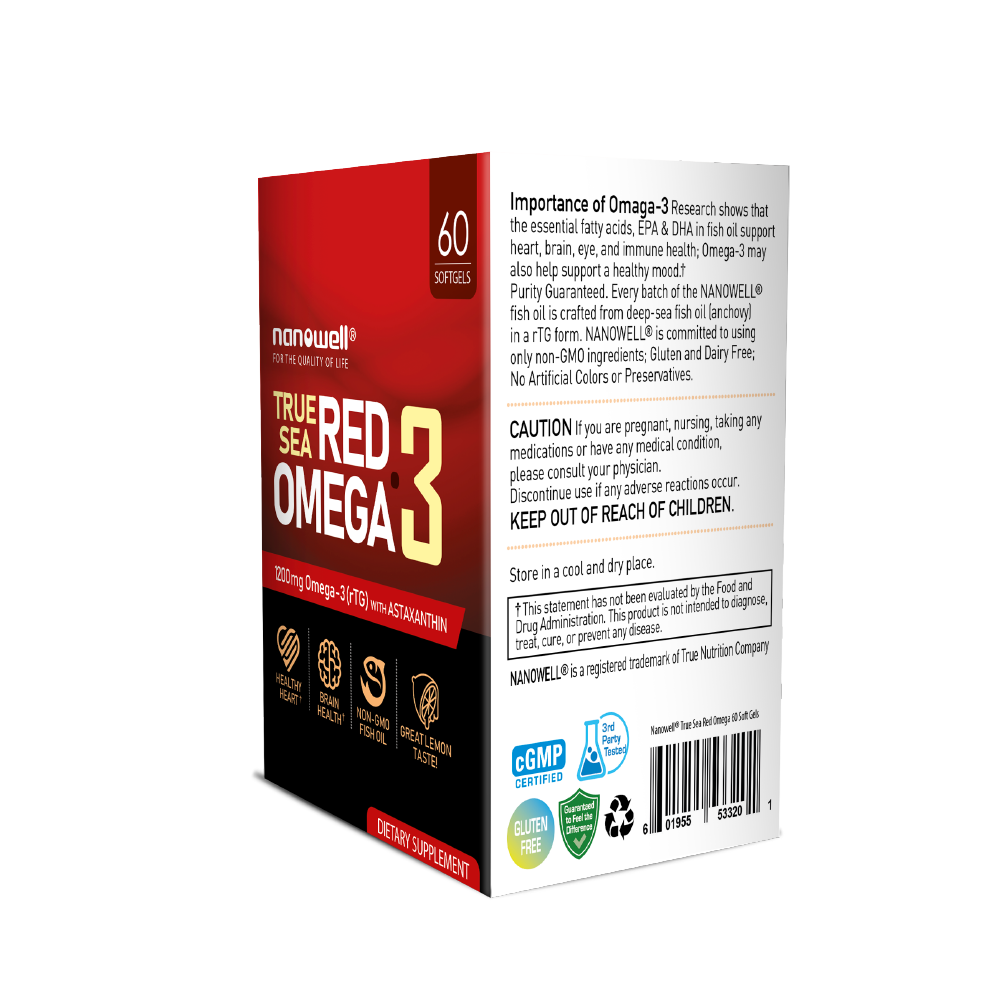 Red Omega-3 with Astaxanthin 60 Softgels