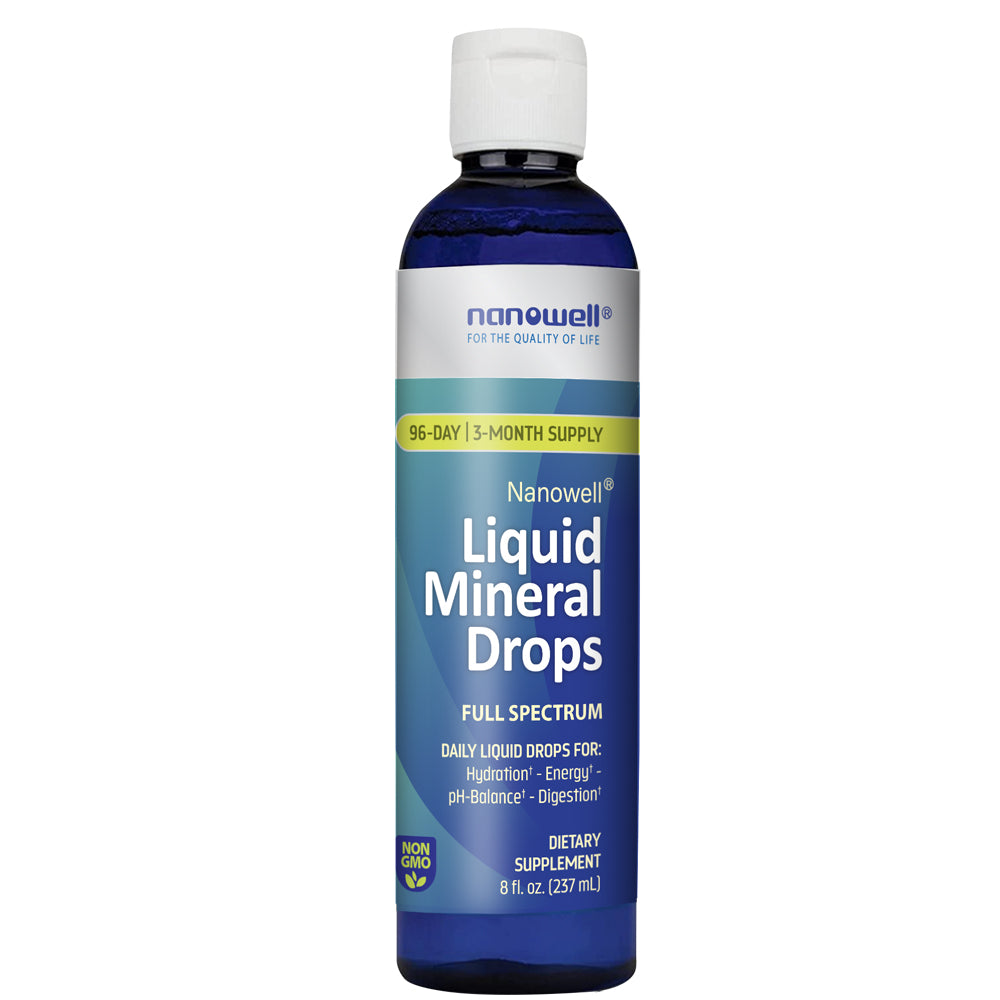 1 bottle of Nanowell Liquid Mineral Drops 8oz