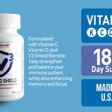 2 Bottles of V3 IMMUNO SHIELD (360 Softgels)