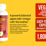 3 Bottles of Apple Cider Vinegar Max with the Mother (450 Capsules)