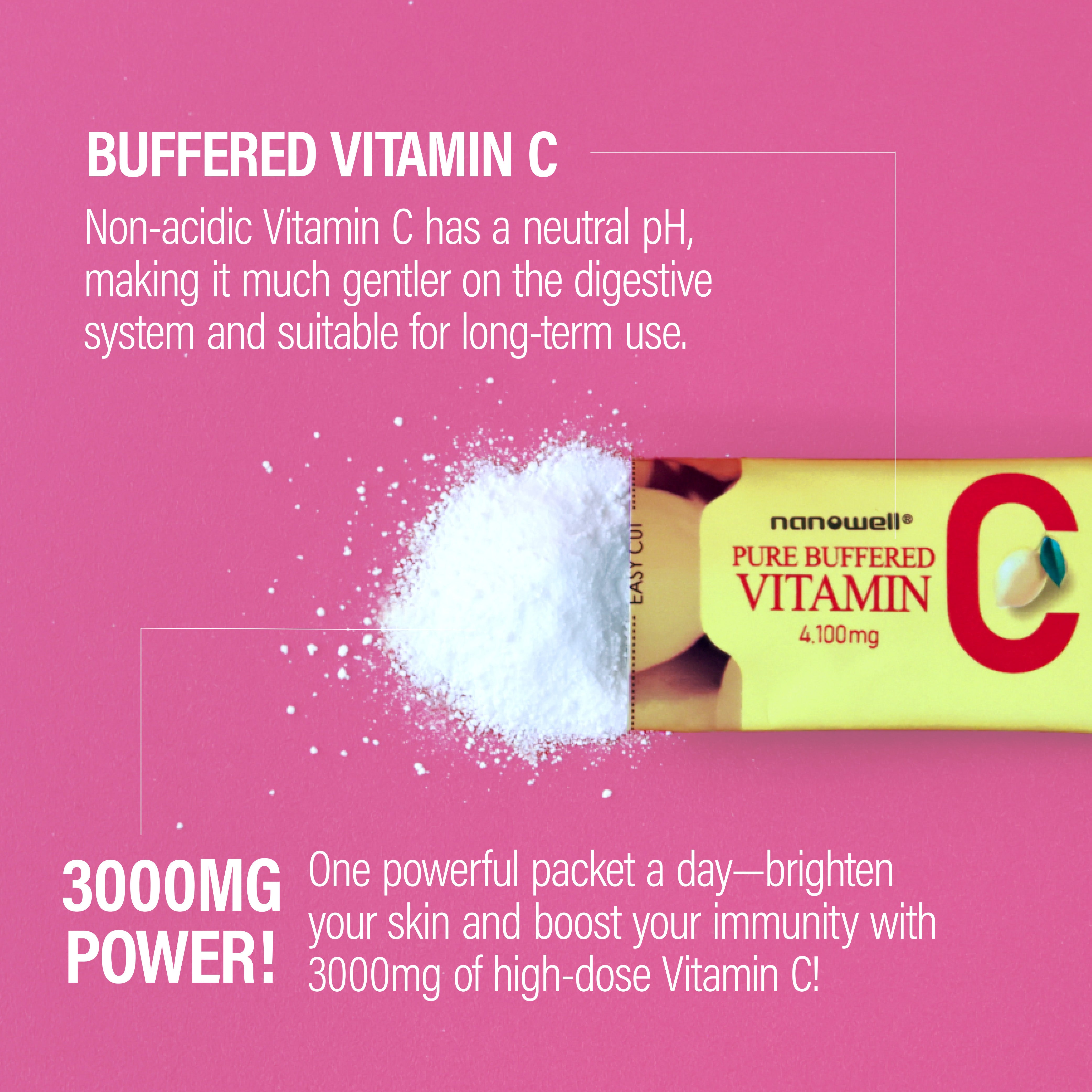 Buffriedo Pure Buffered Vitamin C (60 Sticks) – Nanowell®