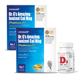 Dr. G's Amazing lonized Cal Mag (Premium) 2,860mg x 60 Sticks x 2Boxes + Vitamin D3 180 Tablets