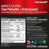 4 Bottles of Men's Ultra Saw Palmetto + Octacosanol (240 Softgels)