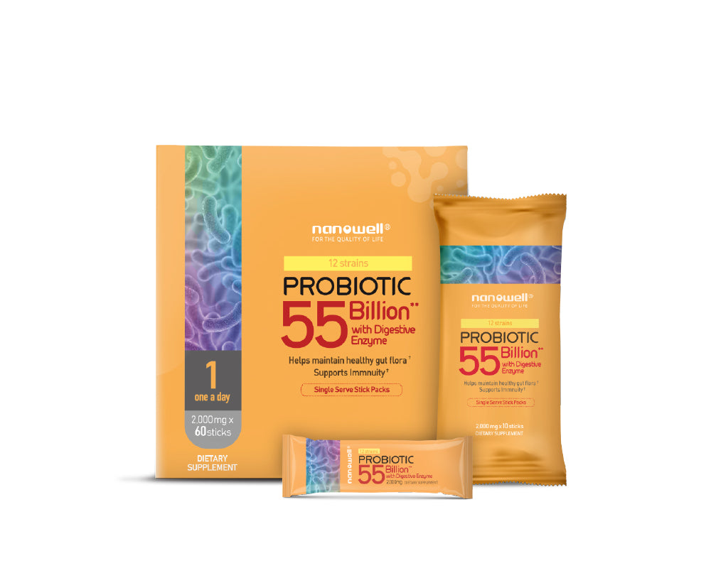 Probiotic 55 Billtion with digestive enzyme 60 sticks